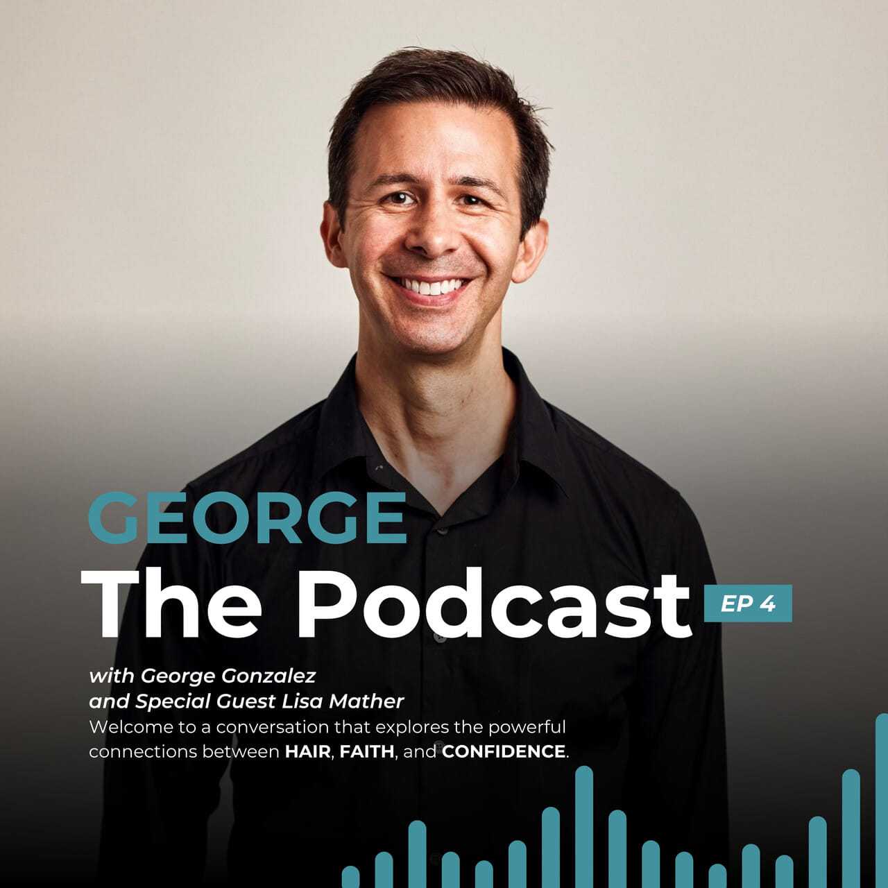 Podcast Episode 4 cover featuring host George Gonzalez smiling against a neutral background.